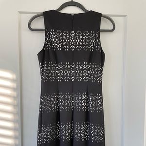 Black and White Mid Length Dress from White House Black Market